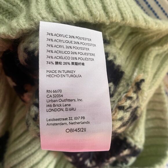 Anthropologie Tunic Sweater Womens Size Small Mint Green Turtleneck - Picture 12 of 15